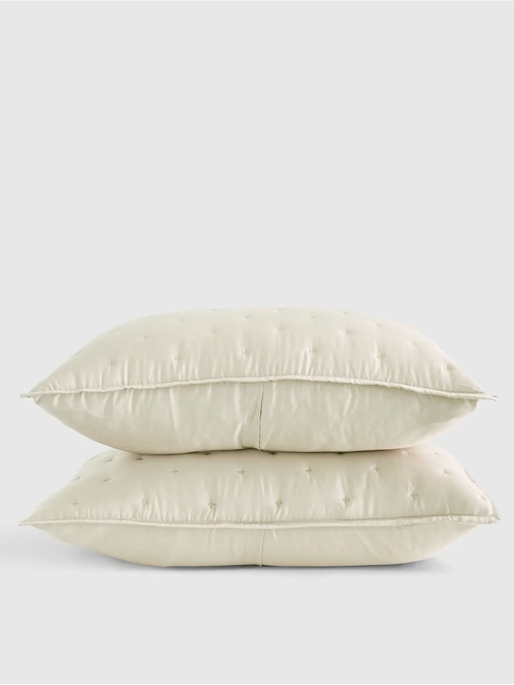 Quince king ivory sham set, bamboo dream